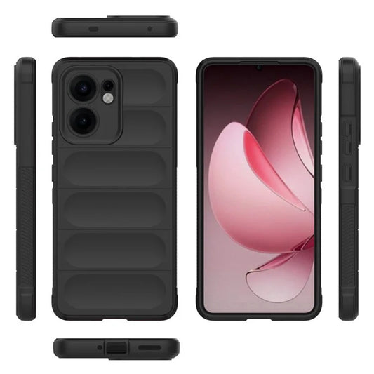 Husa pentru Oppo Reno13 FS 5G / Reno13 F 4G / Reno13 F, Techsuit, Magic Shield, Neagra
