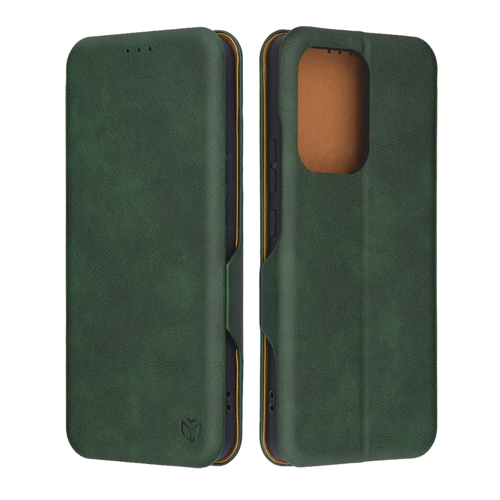 Husa pentru Oppo Reno13 FS 5G / Reno13 F 4G / Reno13 F, Techsuit, Safe Wallet Plus, Verde