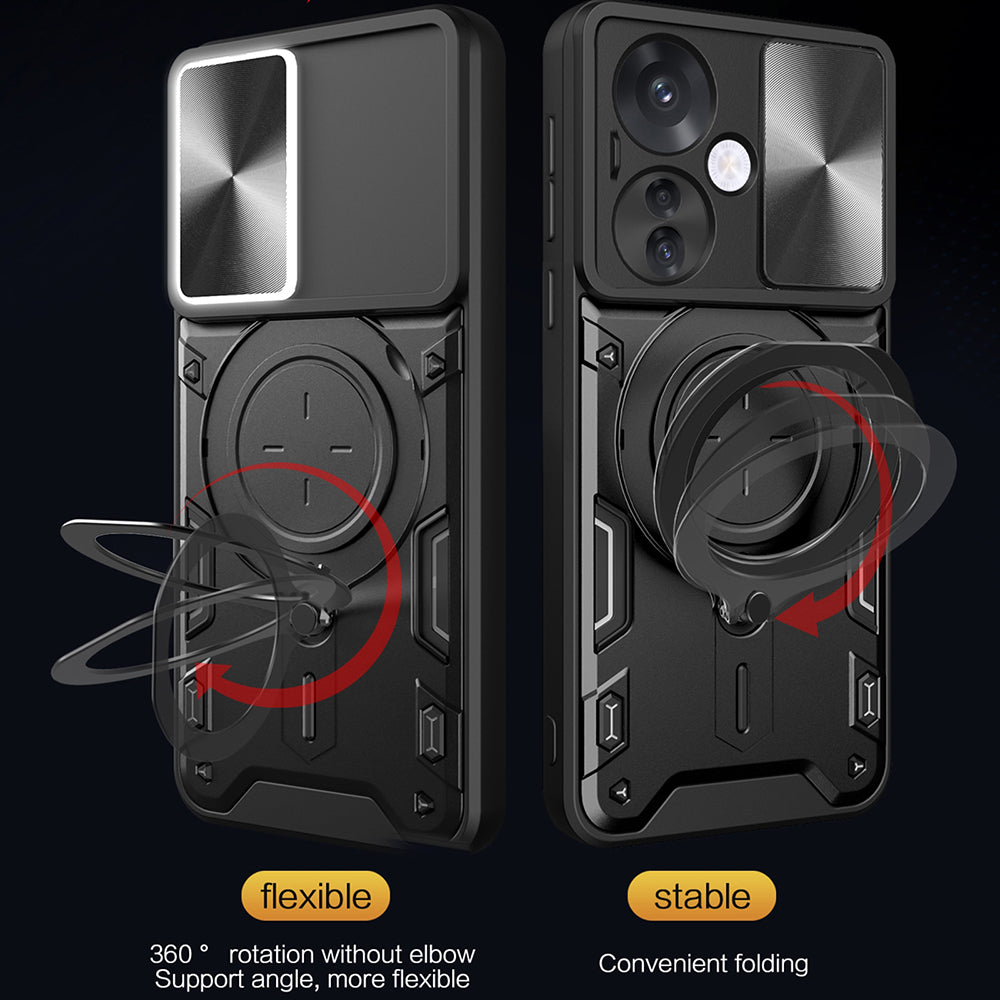 Husa pentru Oppo Reno13 Pro, Techsuit, CamGuard Pro, Rosie