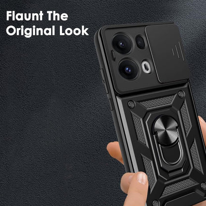 Husa pentru Oppo Reno13 Pro, Techsuit, CamShield, Neagra