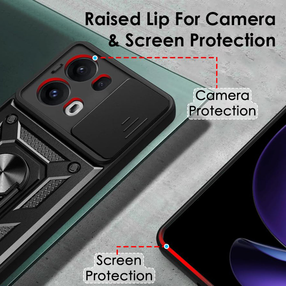 Husa pentru Oppo Reno13 Pro, Techsuit, CamShield, Verde