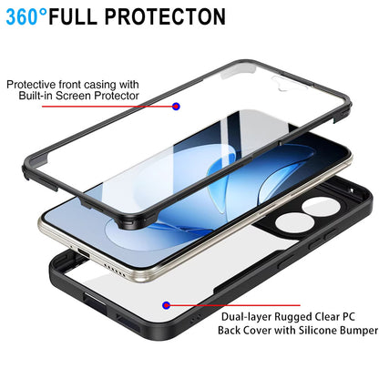 Husa pentru Oppo Reno13 Pro, Techsuit, ColorVerse 360, Neagra