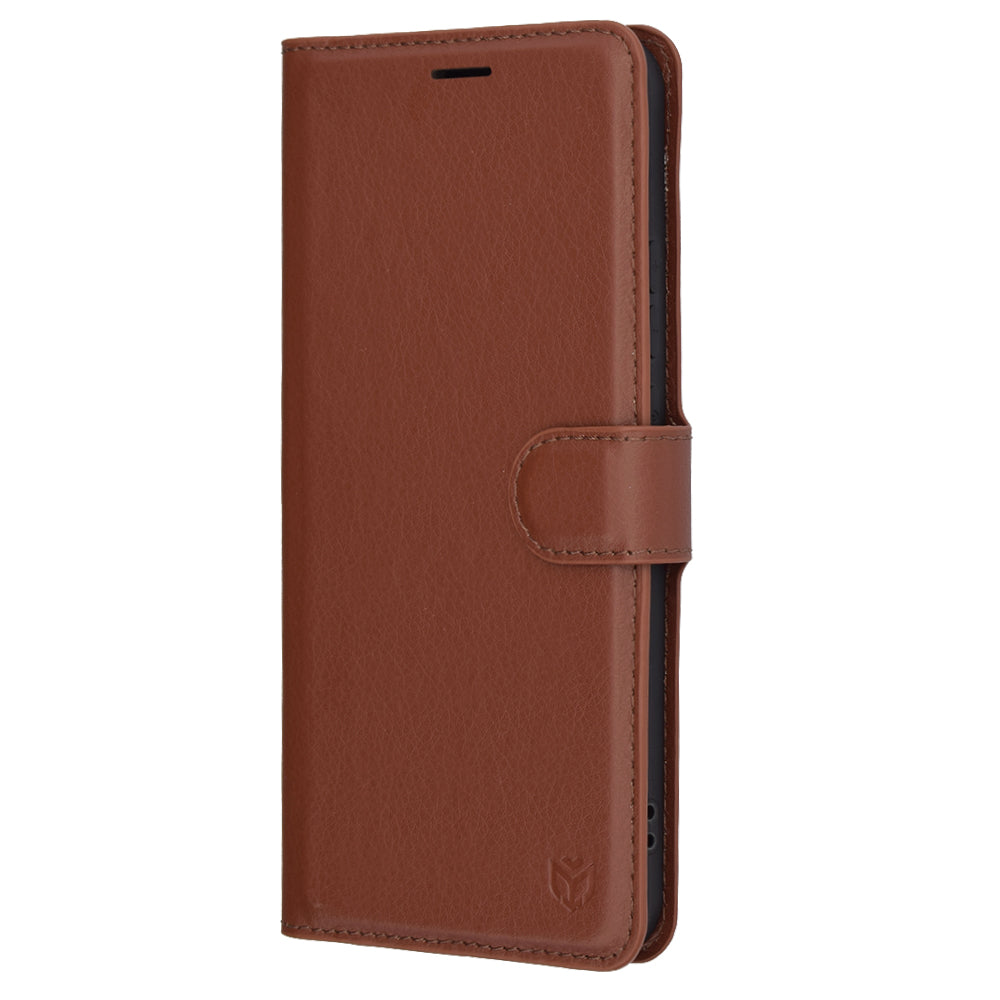 Husa pentru Oppo Reno13 Pro, Techsuit, Leather Folio, Maro