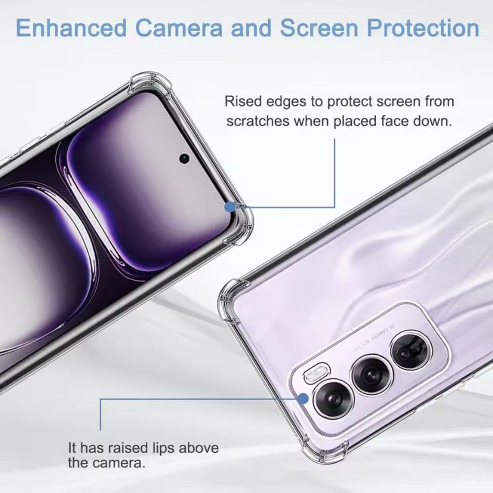 Husa pentru Oppo Reno13 Pro, Techsuit, Shockproof Clear, Transparenta