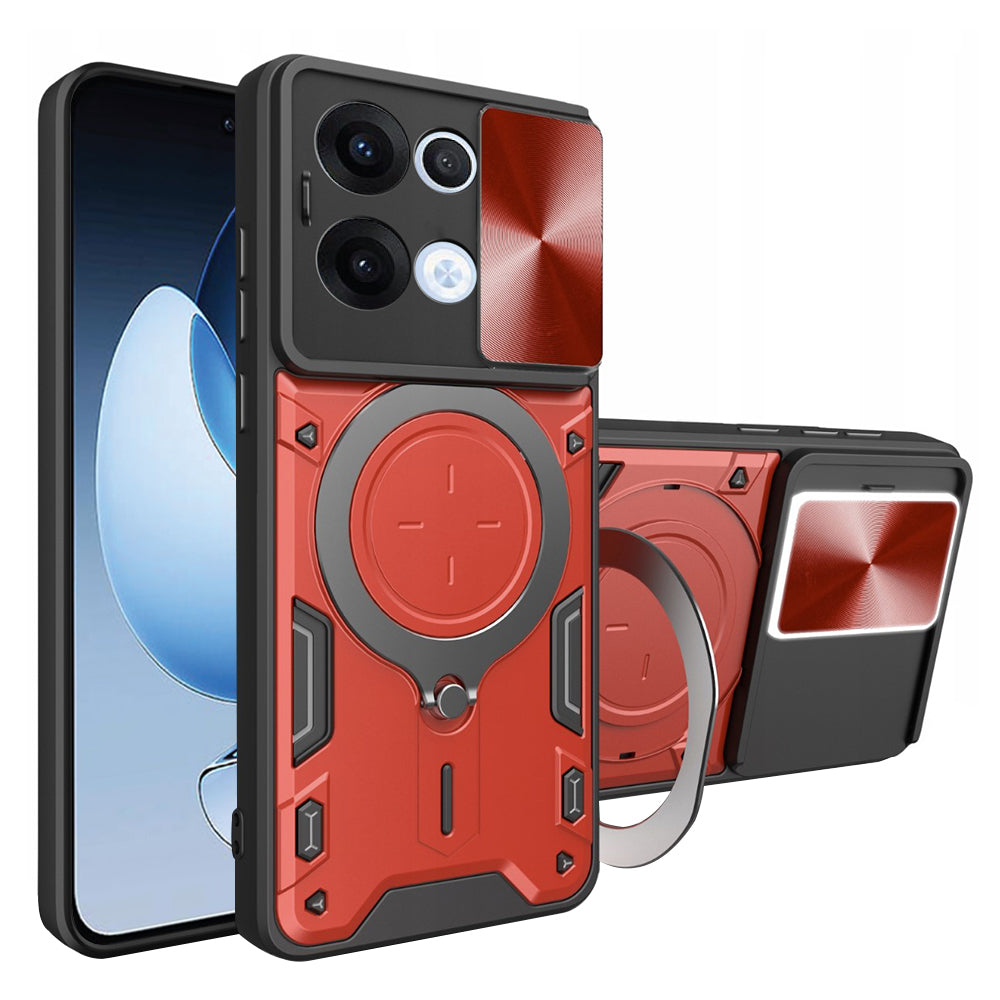 Husa pentru Oppo Reno13, Techsuit, CamGuard Pro, Rosie