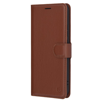 Husa pentru Oppo Reno13, Techsuit, Leather Folio, Maro
