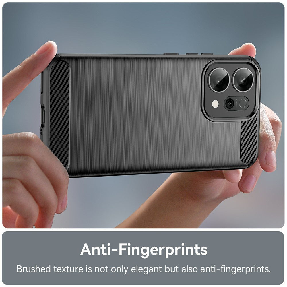 Husa pentru Oppo Reno14 F, Techsuit, Carbon, Neagra