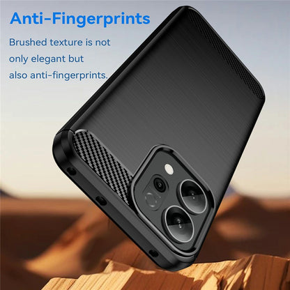 Husa pentru Oppo Reno14 F, Techsuit, Carbon, Neagra