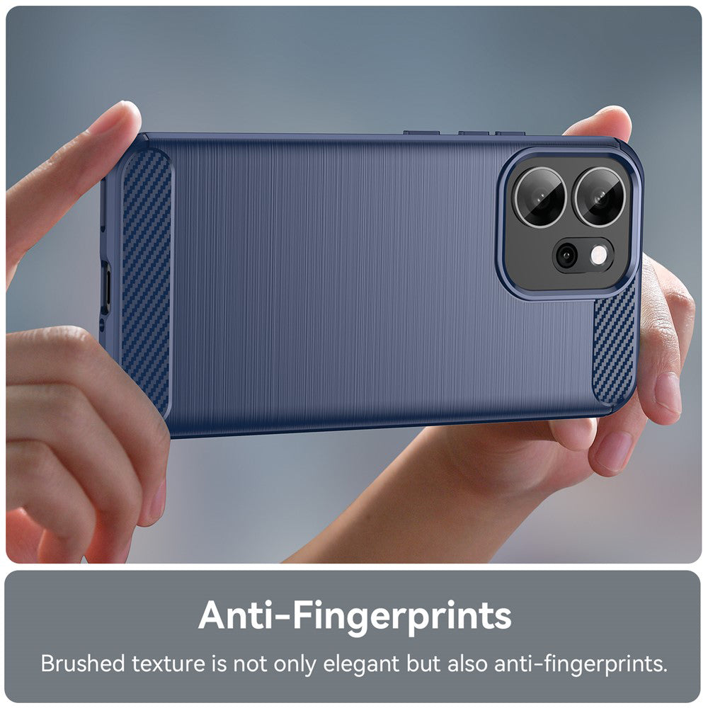 Husa pentru Oppo Reno14 FS 5G / Reno14 F, Techsuit, Carbon, Albastra