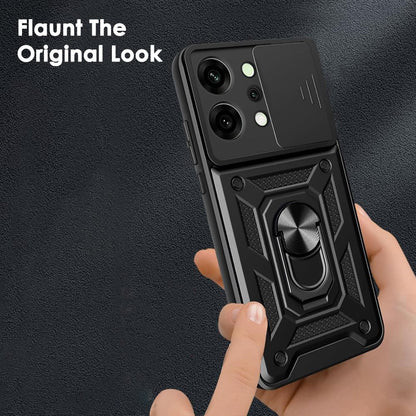 Husa pentru Oppo Reno14 Pro, Techsuit, CamShield, Neagra