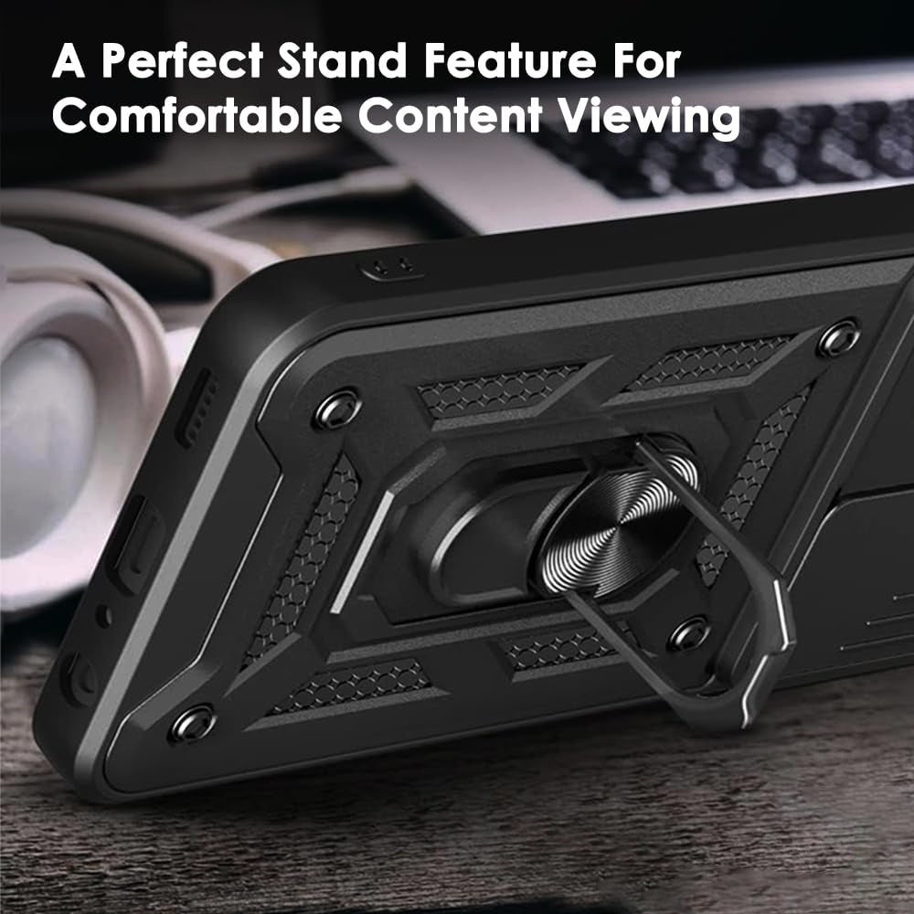 Husa pentru Oppo Reno14, Techsuit, CamShield, Neagra