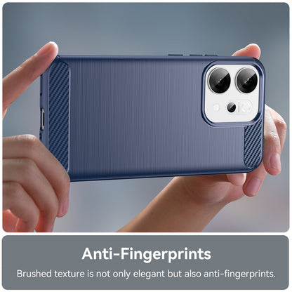 Husa pentru Oppo Reno14, Techsuit, Carbon, Albastra