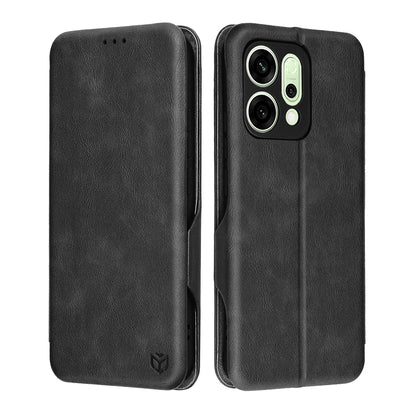 Husa pentru Oppo Reno14, Techsuit, Safe Wallet Plus, Neagra