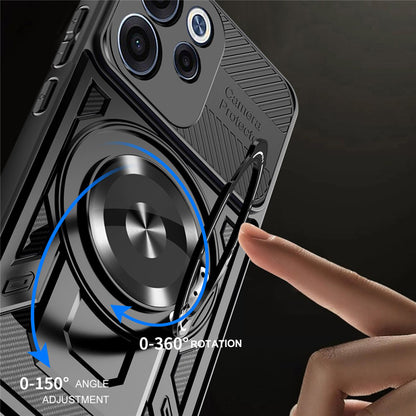 Husa pentru Oppo Reno15 FS / Reno15 F, Techsuit, RuggedCam, Gri