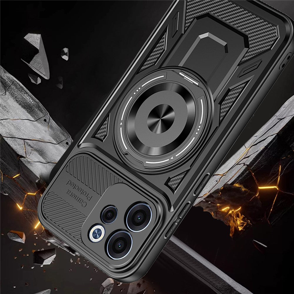 Husa pentru Oppo Reno15 FS / Reno15 F, Techsuit, RuggedCam, Mov