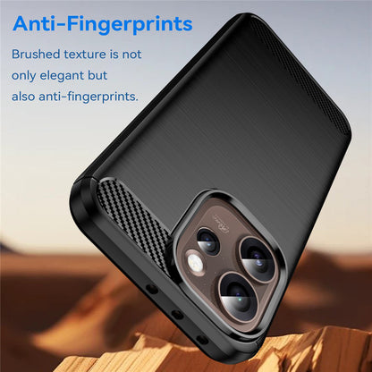 Husa pentru Oppo Reno15 Pro Max, Techsuit, Carbon, Neagra