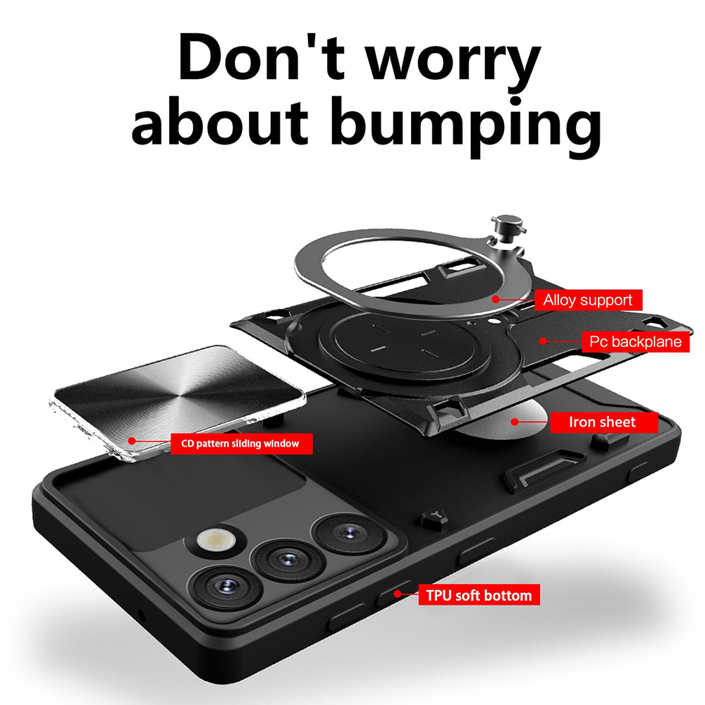 Husa pentru Oppo Reno15 Pro, Techsuit, CamGuard Pro, Neagra