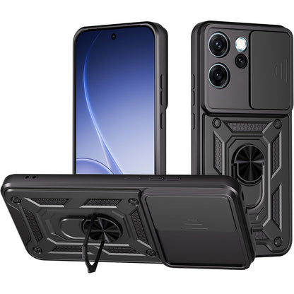 Husa pentru Oppo Reno15 Pro, Techsuit, CamShield, Neagra