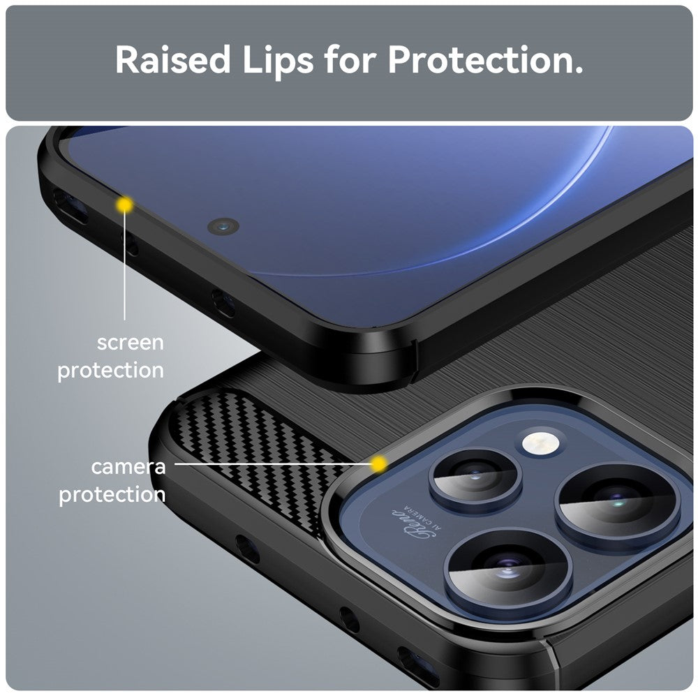 Husa pentru Oppo Reno15, Techsuit, Carbon, Neagra