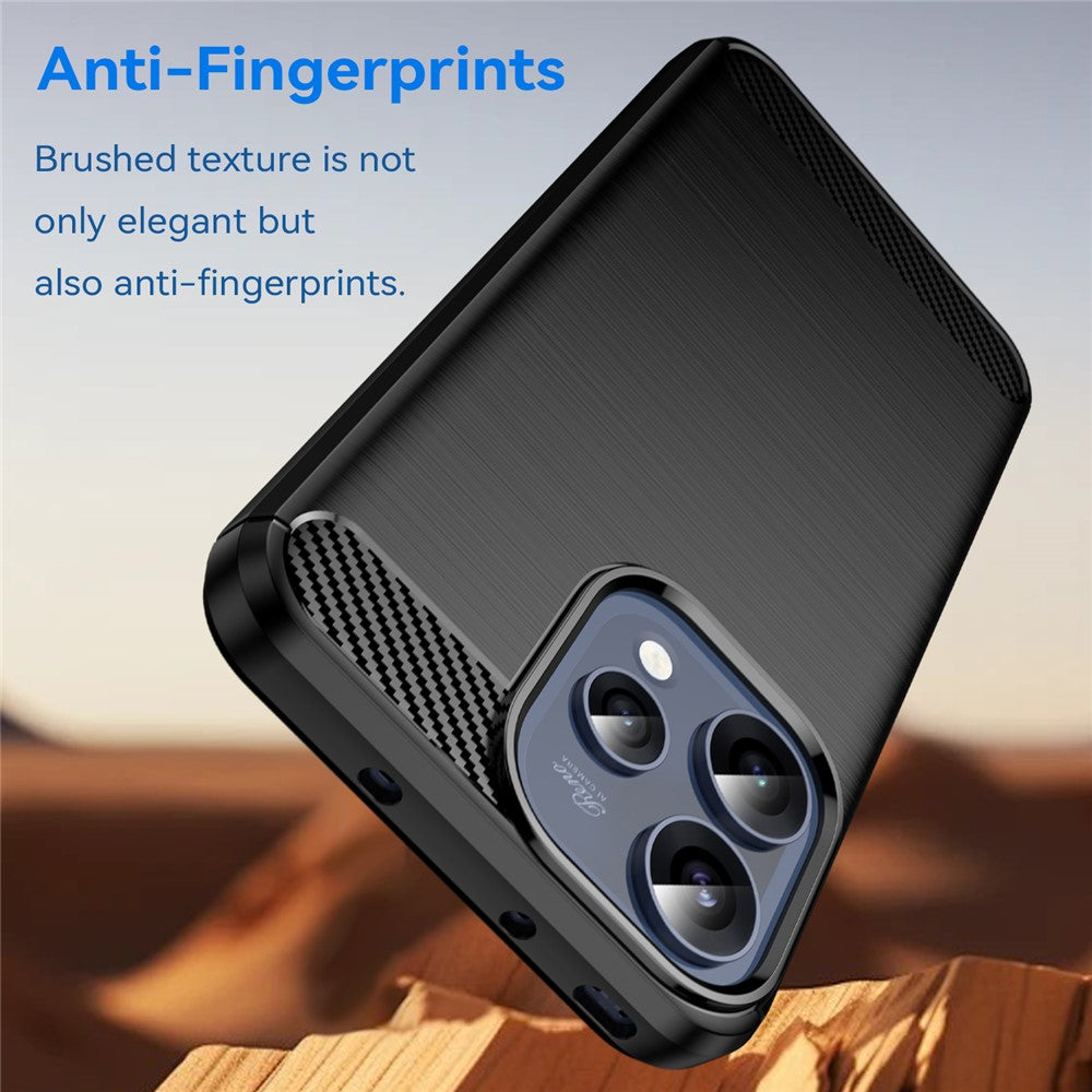 Husa pentru Oppo Reno15, Techsuit, Carbon, Neagra