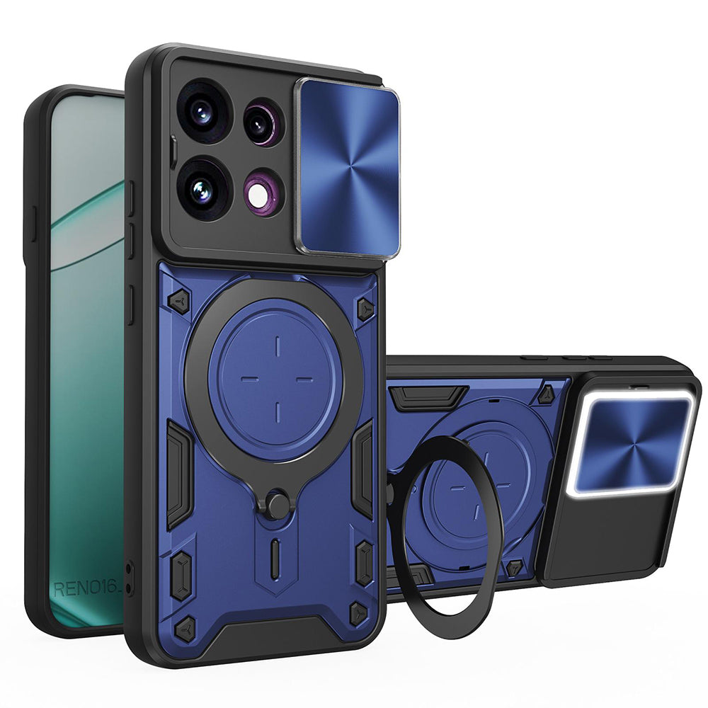 Husa pentru Oppo Reno16 F / Reno16 FS, Techsuit, CamGuard Pro, Albastra