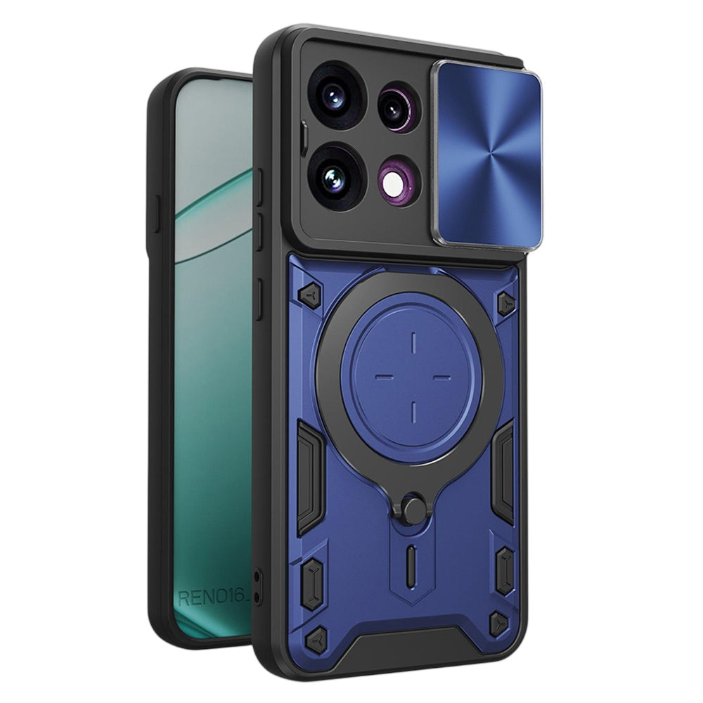 Husa pentru Oppo Reno16 F / Reno16 FS, Techsuit, CamGuard Pro, Albastra