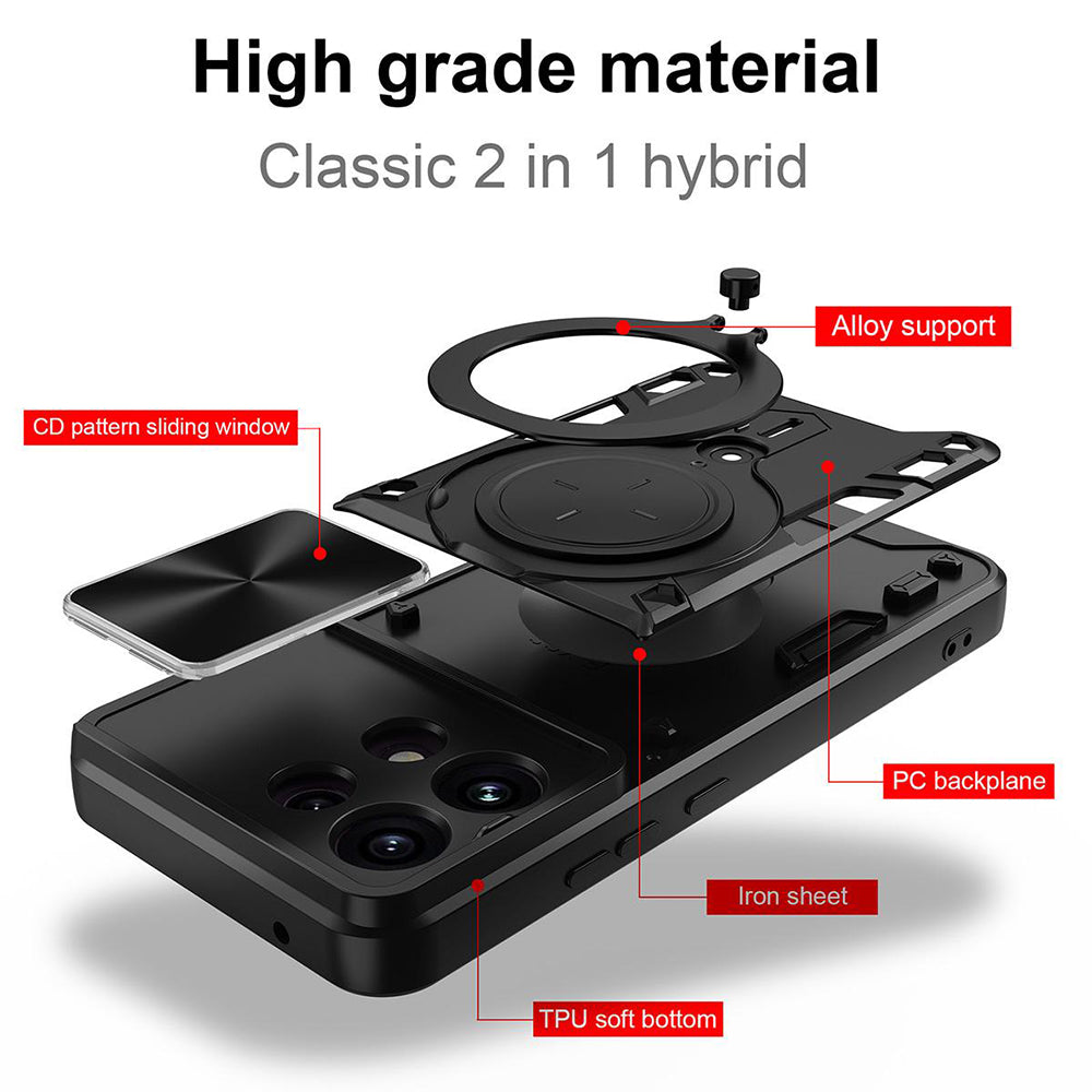 Husa pentru Oppo Reno16 F / Reno16 FS, Techsuit, CamGuard Pro, Roz Aurie