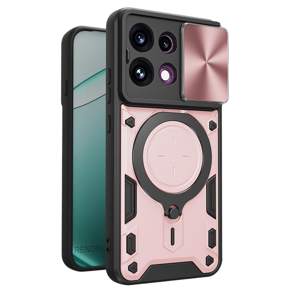 Husa pentru Oppo Reno16 F / Reno16 FS, Techsuit, CamGuard Pro, Roz Aurie
