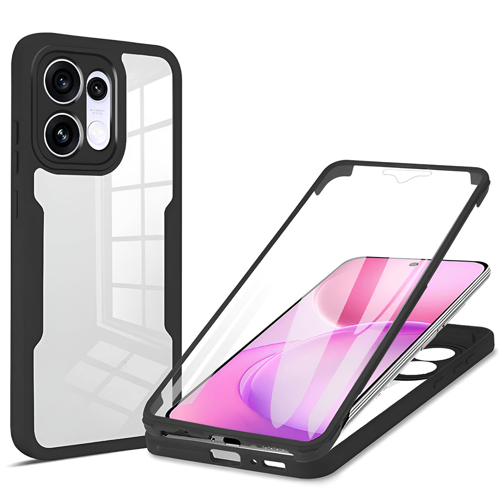 Husa pentru Oppo Reno16 F / Reno16 FS, Techsuit, ColorVerse 360, Neagra