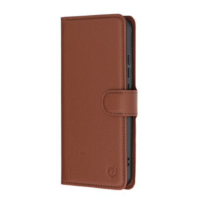 Husa pentru Oppo Reno16 F / Reno16 FS, Techsuit, Leather Folio, Maro
