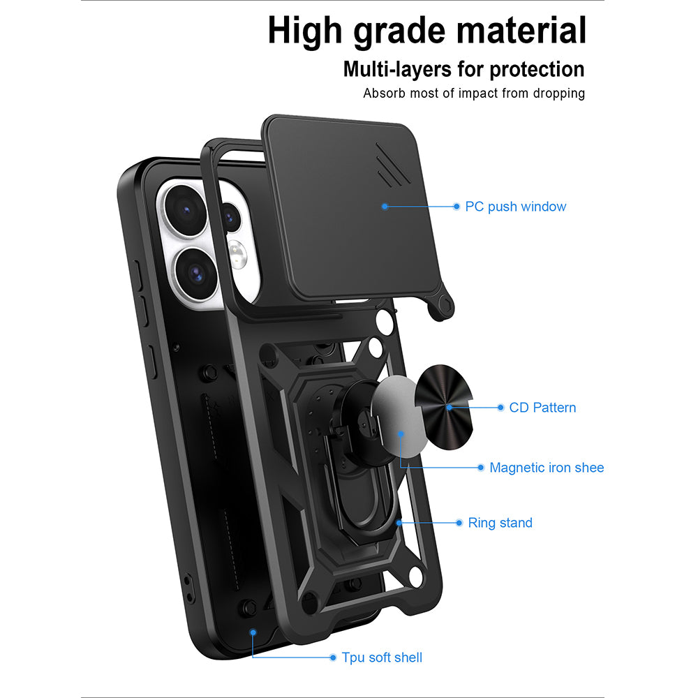 Husa pentru Oppo Reno16 / Reno16 Pro, Techsuit, CamShield, Aurie