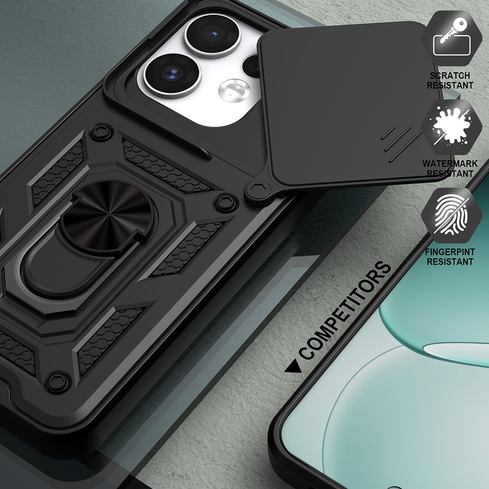 Husa pentru Oppo Reno16 / Reno16 Pro, Techsuit, CamShield, Neagra