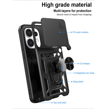 Husa pentru Oppo Reno16 / Reno16 Pro, Techsuit, CamShield, Roz Aurie