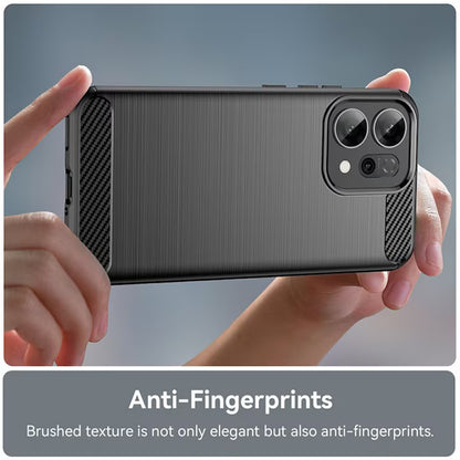 Husa pentru Oppo Reno16 / Reno16 Pro, Techsuit, Carbon, Neagra