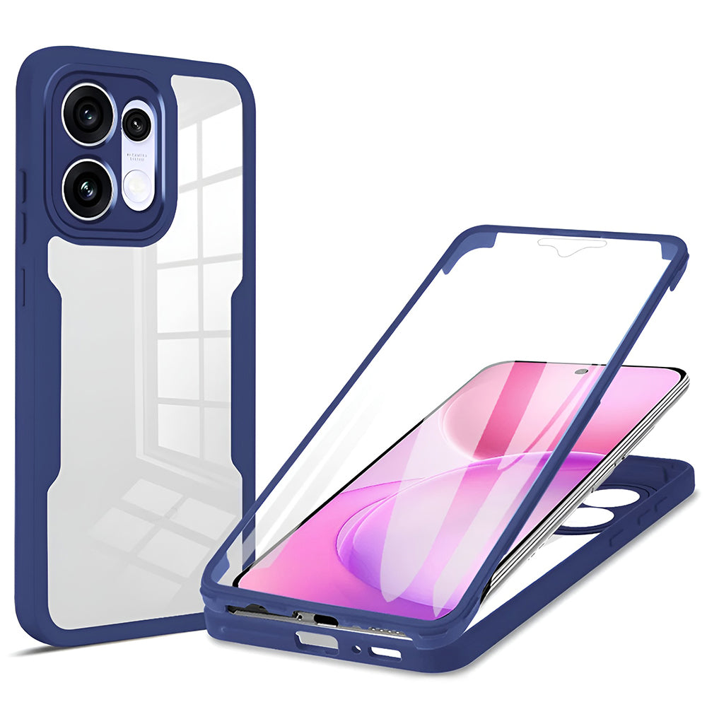 Husa pentru Oppo Reno16 / Reno16 Pro, Techsuit, ColorVerse 360, Albastra