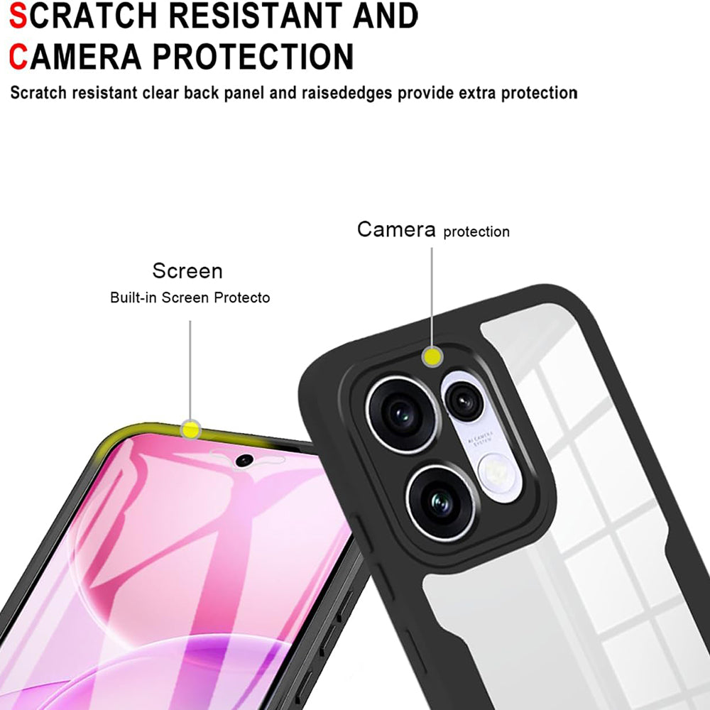 Husa pentru Oppo Reno16 / Reno16 Pro, Techsuit, ColorVerse 360, Neagra