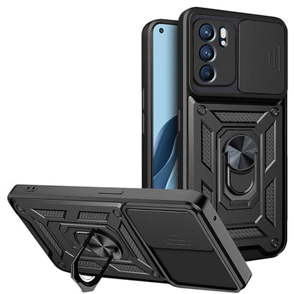 Husa pentru Oppo Reno6 5G, Techsuit, CamShield, Neagra