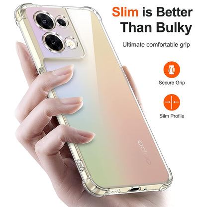Husa pentru Oppo Reno8, Techsuit, Shockproof Clear, Transparenta