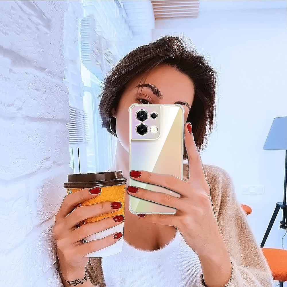 Husa pentru Oppo Reno8, Techsuit, Shockproof Clear, Transparenta