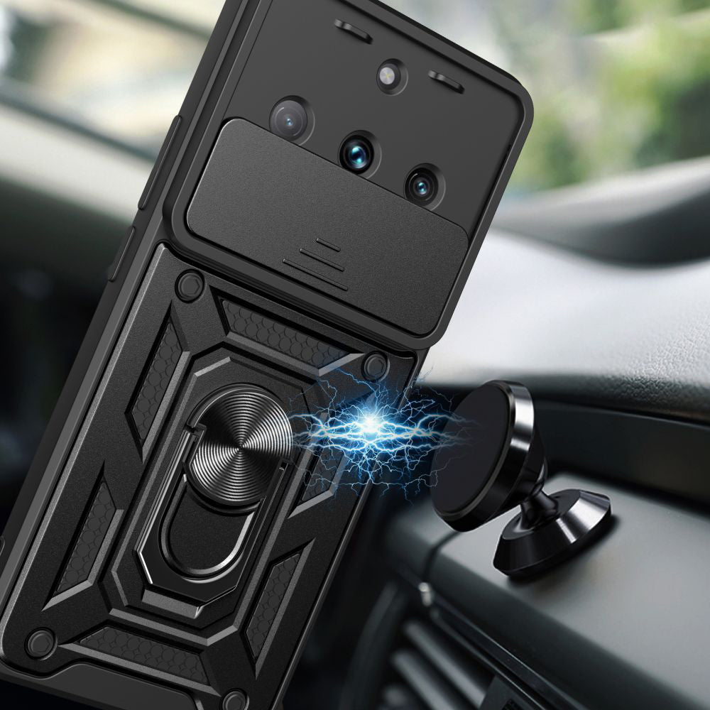 Husa pentru Realme 11 4G, Techsuit, CamShield, Neagra