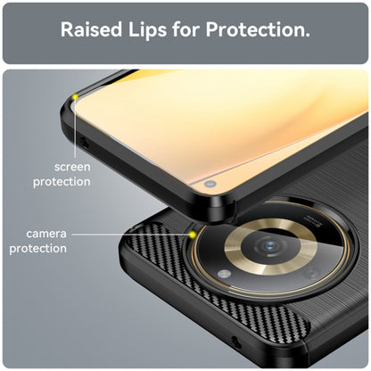 Husa pentru Realme 11 4G, Techsuit, Carbon, Neagra