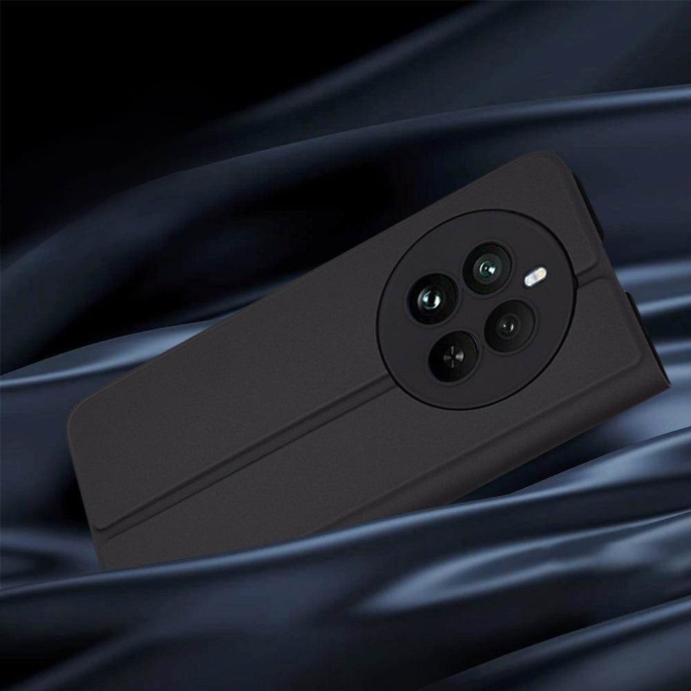 Husa pentru Realme 12 Pro / 12 Pro+, Techsuit, Magskin Book, Neagra