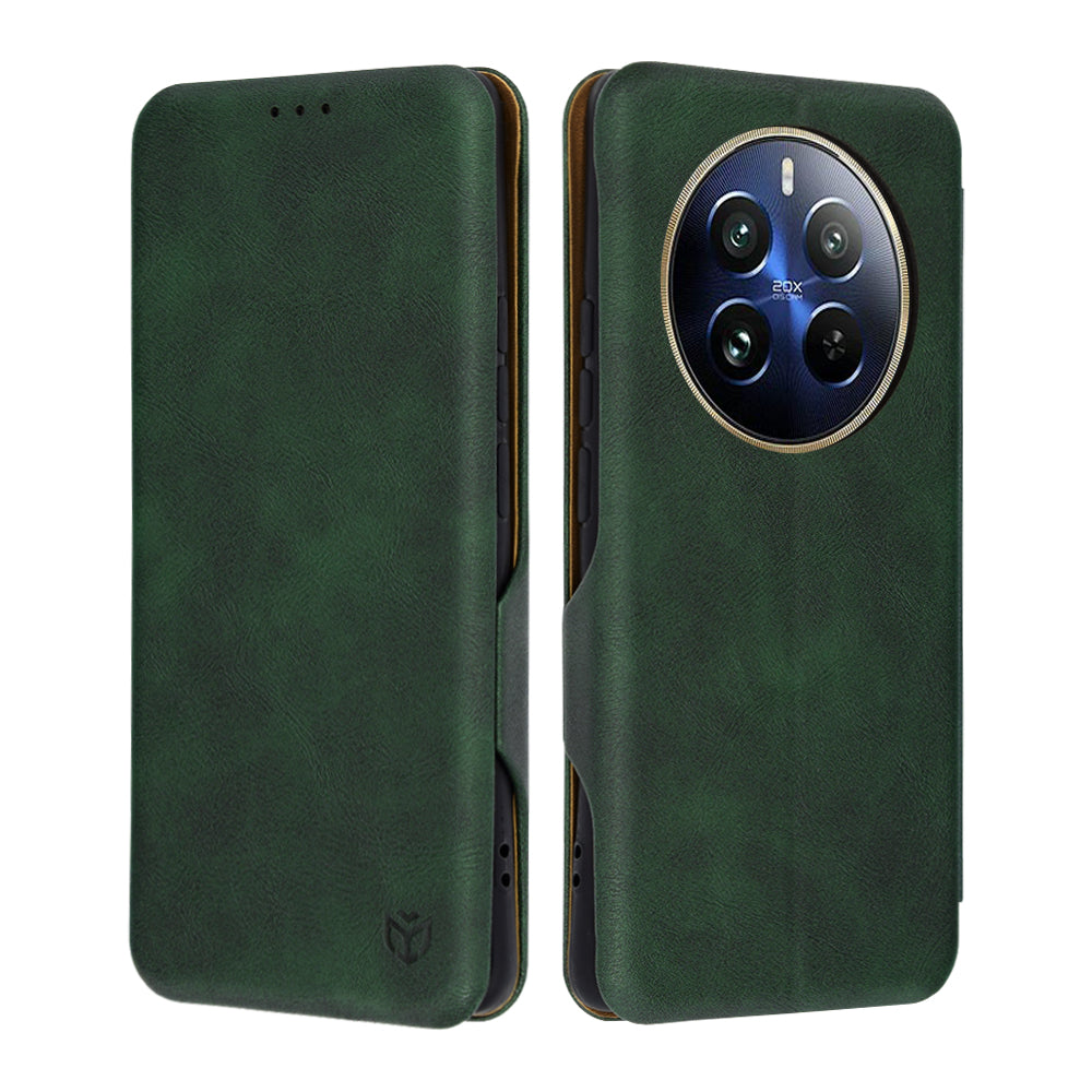 Husa pentru Realme 12 Pro / 12 Pro+, Techsuit, Safe Wallet Plus, Verde