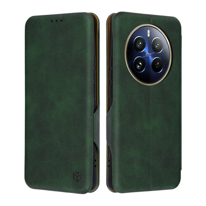 Husa pentru Realme 12 Pro / 12 Pro+, Techsuit, Safe Wallet Plus, Verde
