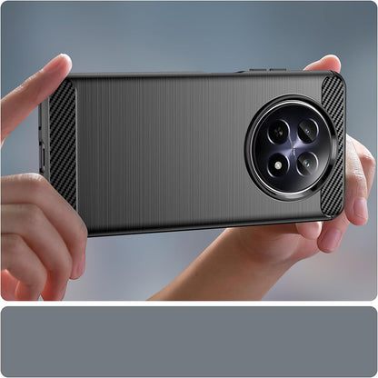 Husa pentru Realme 12, Techsuit, Carbon, Albastra