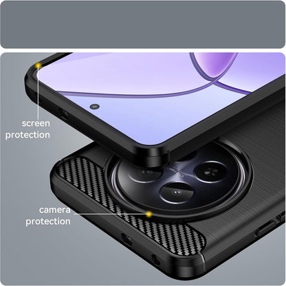 Husa pentru Realme 12, Techsuit, Carbon, Albastra