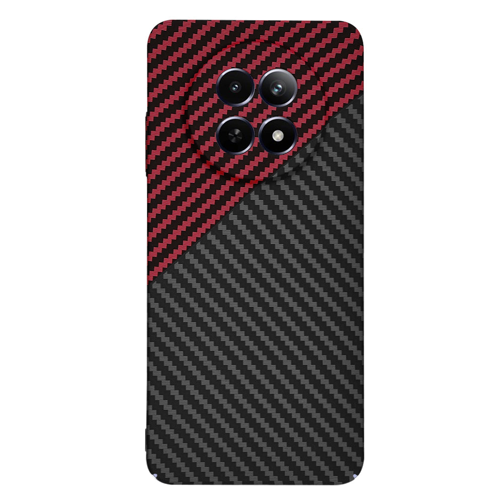 Husa pentru Realme 12x / 12, Techsuit, Carbonite FiberShell, Neagra Rosie
