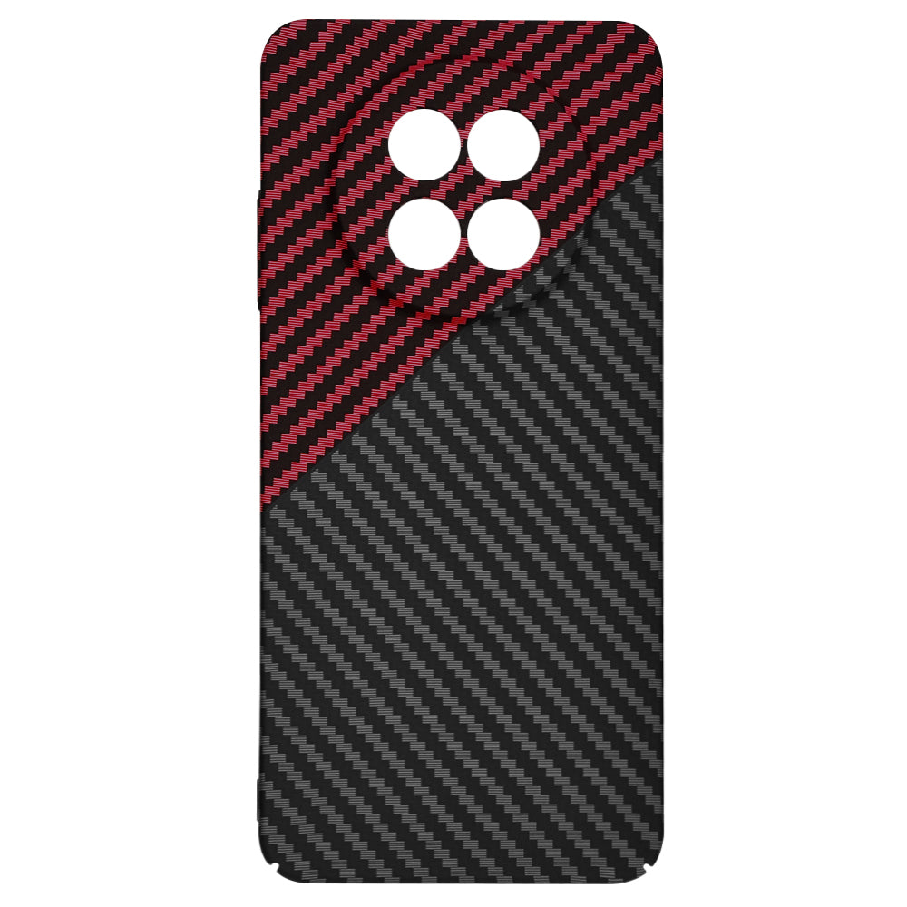 Husa pentru Realme 12x / 12, Techsuit, Carbonite FiberShell, Neagra Rosie