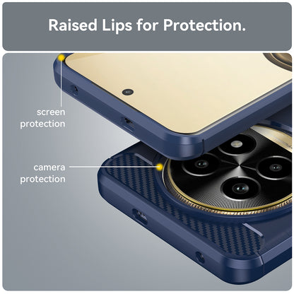 Husa pentru Realme 13 Pro / 13 Pro+, Techsuit, Carbon, Albastra