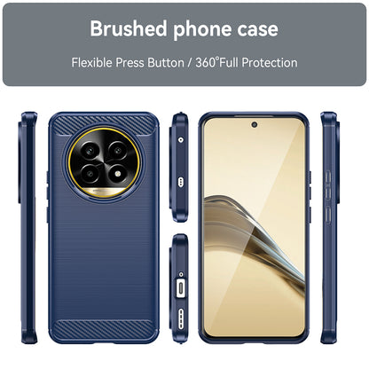 Husa pentru Realme 13 Pro / 13 Pro+, Techsuit, Carbon, Albastra